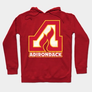 Defunct Adirondack Flames Hockey Team Hoodie